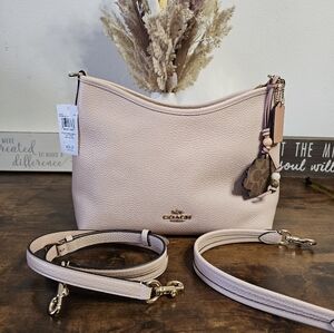 Coach Cream Regular Laurel With Shell Charm